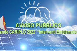 Bando CARIPLO 2022  “Interventi Emblematici”